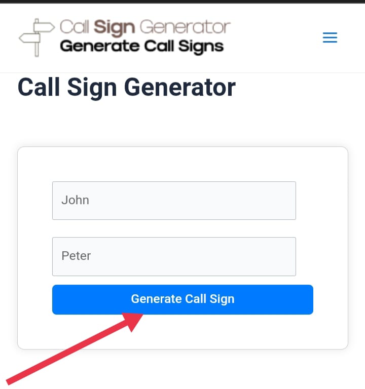 Call Sign Generator